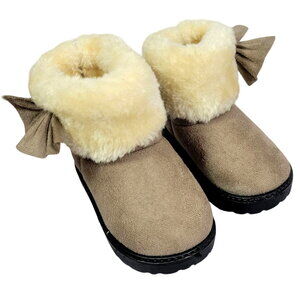Dadawen Baby Girl Suede Pull On Boot, Tan, Toddler Size 5 NWOT